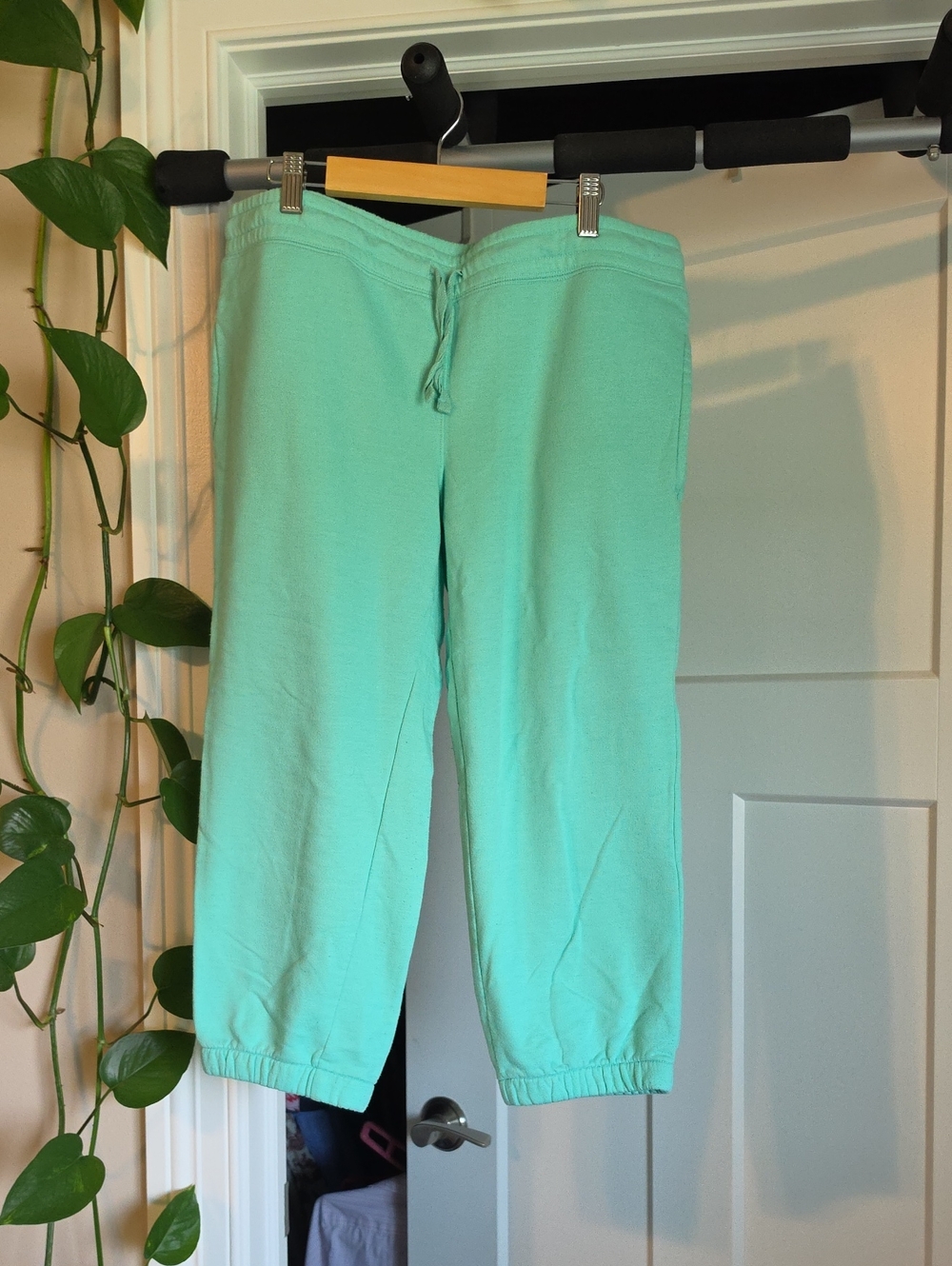 GAP Mint Green Cropped Drawstring Joggers